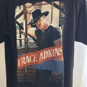 Trace Adkins Men’s Size XL Short Sleeve Black Concert T-shirt with Schedule